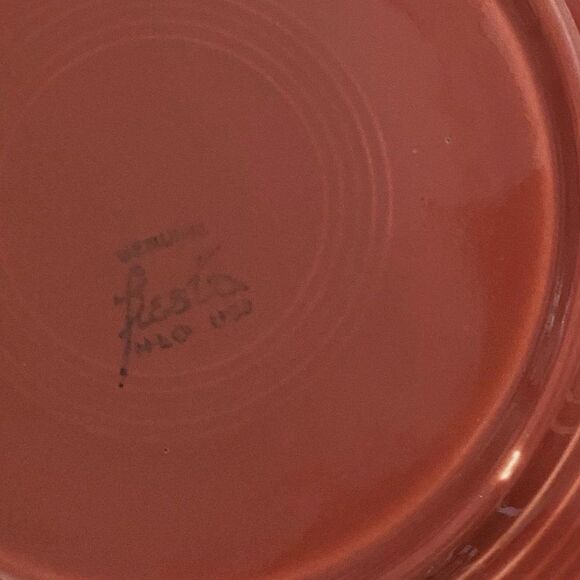 Fiestaware Vintage Retired Rose Chop Plate - Picture 6 of 7